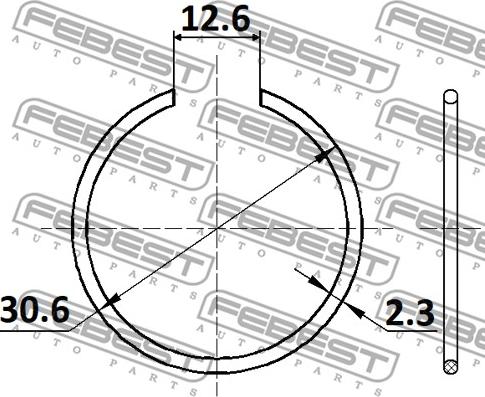 Febest CC-1-30X2 - Монтажный комплект, сильфон приводного вала parts5.com