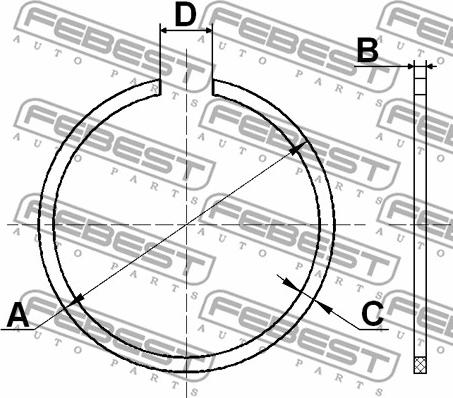 Febest CC-2-72X2 - Монтажный комплект, сильфон приводного вала parts5.com