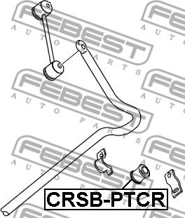 Febest CRSB-PTCR - Втулка, стабилизатор parts5.com