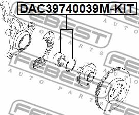 Febest DAC39740039M-KIT - Комплект подшипника ступицы колеса parts5.com