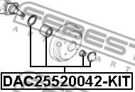 Febest DAC25520042-KIT - Wheel hub, bearing Kit parts5.com