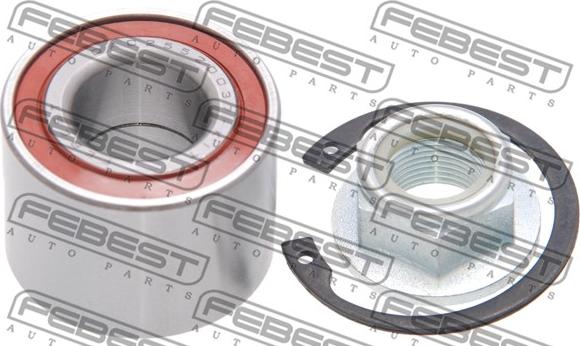 Febest DAC25520037-KIT - Комплект подшипника ступицы колеса parts5.com