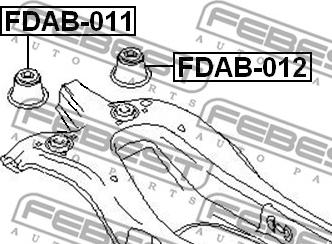 Febest FDAB-011 - Втулка, балка моста parts5.com