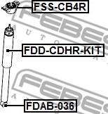 Febest FDD-CDHR-KIT - Пылезащитный комплект, амортизатор parts5.com