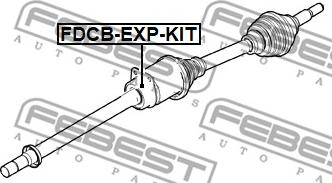 Febest FDCB-EXP-KIT - Подшипник, приводной вал parts5.com