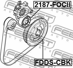 Febest FDDS-CBK - Шкив коленчатого вала parts5.com