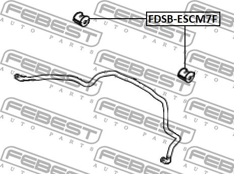 Febest FDSB-ESCM7F - Втулка, стабилизатор parts5.com