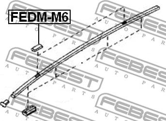 Febest FEDM-M6 - Облицовка / защитная накладка, боковина parts5.com