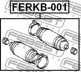Febest FERKB-001 - Пыльник, рулевое управление parts5.com