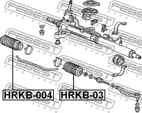 Febest HRKB-004 - Пыльник, рулевое управление parts5.com