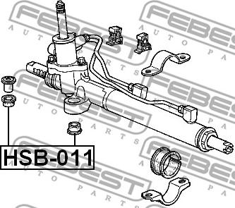 Febest HSB-011 - Подвеска, рулевое управление parts5.com