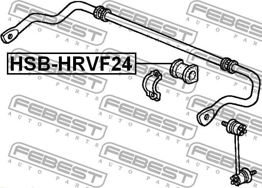 Febest HSB-HRVF24 - Втулка, стабилизатор parts5.com