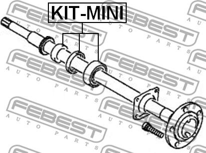 Febest KIT-MINI - Подшипник, приводной вал parts5.com