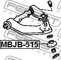 Febest MBJB-515 - Ремонтный комплект, несущие / направляющие шарниры parts5.com