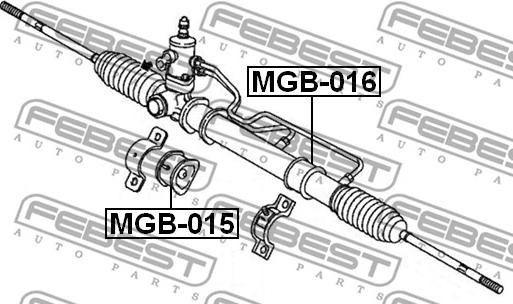 Febest MGB-015 - Подвеска, рулевое управление parts5.com