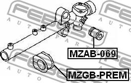 Febest MZAB-069 - Подвеска, рулевое управление parts5.com