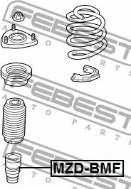 Febest MZD-BMF - Отбойник, демпфер амортизатора parts5.com