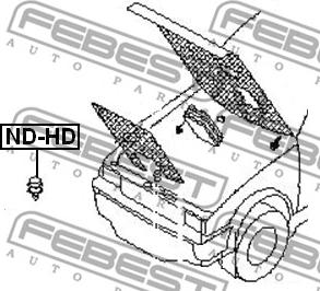 Febest ND-HD - Буфер, капот parts5.com