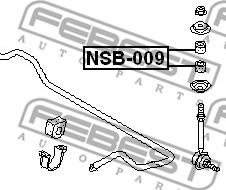 Febest NSB-009 - Подвеска, стойка вала parts5.com