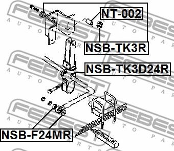 Febest NSB-TK3R - Подвеска, стойка вала parts5.com