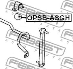 Febest OPSB-ASGF - Втулка, стабилизатор parts5.com