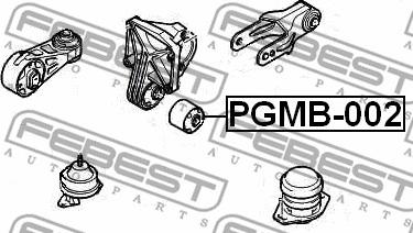 Febest PGMB-002 - Подушка, опора, подвеска двигателя parts5.com