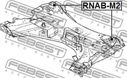 Febest RNAB-M2 - Втулка, балка моста parts5.com