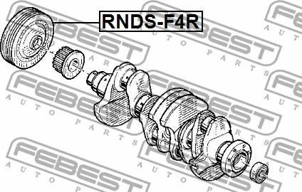 Febest RNDS-F4R - Шкив коленчатого вала parts5.com