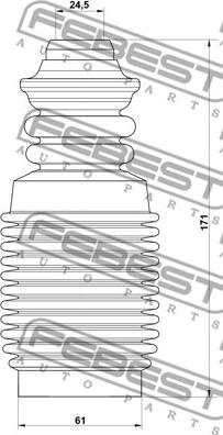 Febest RNSHB-LAGIIF-KIT - Отбойник, демпфер амортизатора parts5.com