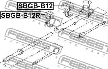 Febest SBGB-B12 - Подвеска, рулевое управление parts5.com