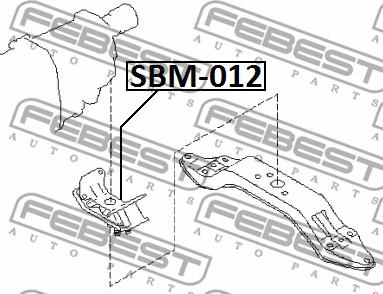 Febest SBM-012 - Soporte, motor parts5.com