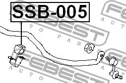 Febest SSB-005 - Втулка, стабилизатор parts5.com