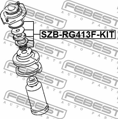 Febest SZB-RG413F-KIT - Опора стойки амортизатора, подушка parts5.com