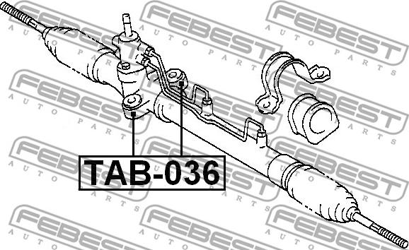 Febest TAB-036 - Подвеска, рулевое управление parts5.com