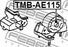 Febest TMB-AE115 - Подушка, опора, подвеска двигателя parts5.com