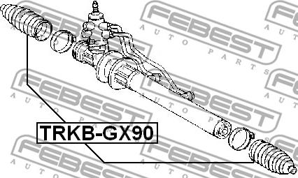 Febest TRKB-GX90 - Пыльник, рулевое управление parts5.com
