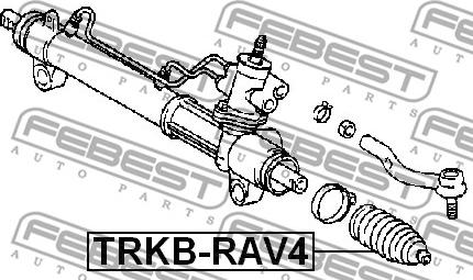 Febest TRKB-RAV4 - Пыльник, рулевое управление parts5.com