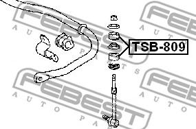 Febest TSB-809 - Подвеска, стойка вала parts5.com