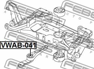 Febest VWAB-041 - Подушка, опора, подвеска двигателя parts5.com