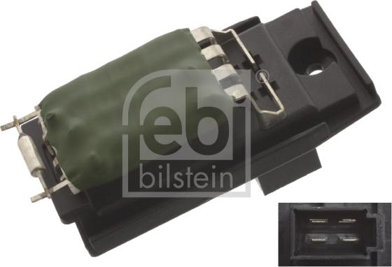 Febi Bilstein 45415 - Сопротивление, реле, вентилятор салона parts5.com