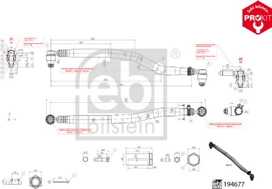 Febi Bilstein 194677 - Продольная рулевая тяга parts5.com