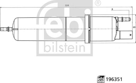 Febi Bilstein 196351 - Топливный фильтр parts5.com