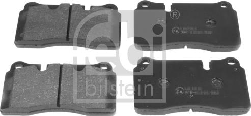 Febi Bilstein 16734 - Тормозные колодки, дисковые, комплект parts5.com