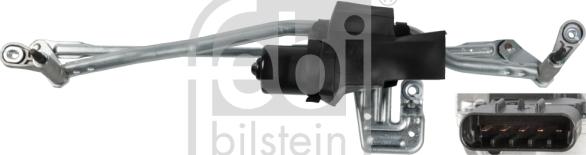 Febi Bilstein 107929 - Система тяг и рычагов привода стеклоочистителя parts5.com