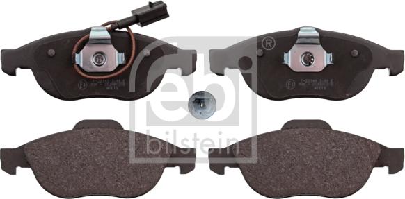 Febi Bilstein 116014 - Тормозные колодки, дисковые, комплект parts5.com