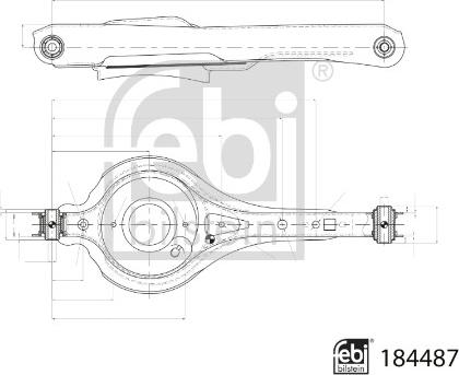 Febi Bilstein 184487 - Рычаг подвески колеса parts5.com