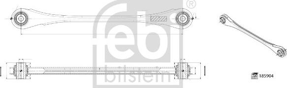 Febi Bilstein 185904 - Рычаг подвески колеса parts5.com