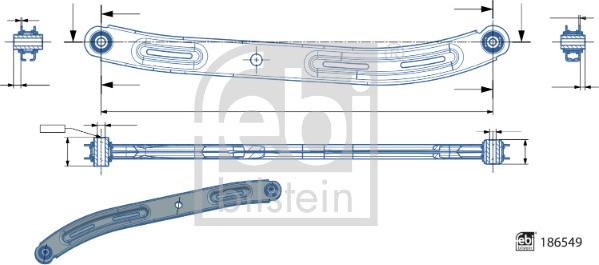 Febi Bilstein 186549 - Рычаг подвески колеса parts5.com