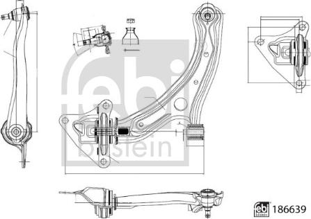 Febi Bilstein 186639 - Рычаг подвески колеса parts5.com