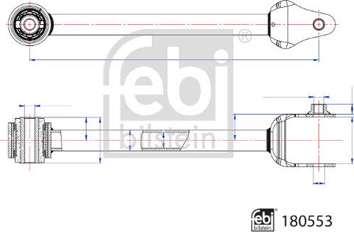 Febi Bilstein 180553 - Рычаг подвески колеса parts5.com